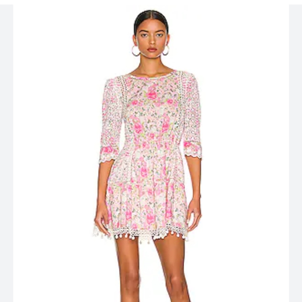 LoveShackFancy Novalie Mini Dress